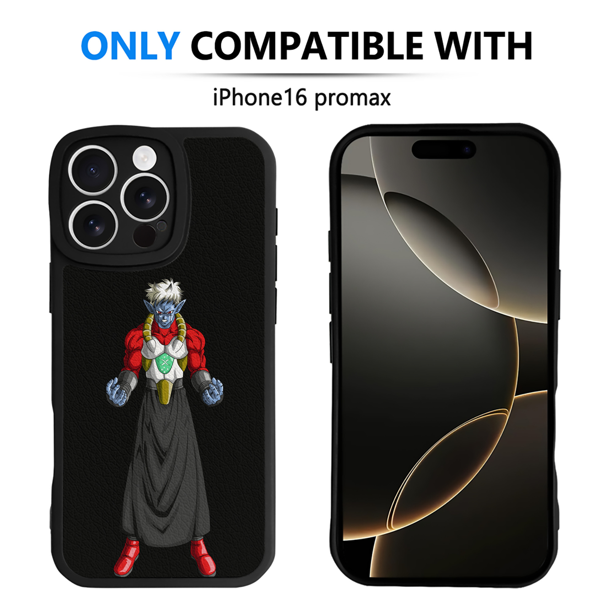 （画像用） ドラゴンボール DRAGON BALL 【iPhone 16シリーズ対応】シリコンスマホケース（レザー調） 材質：シリコン